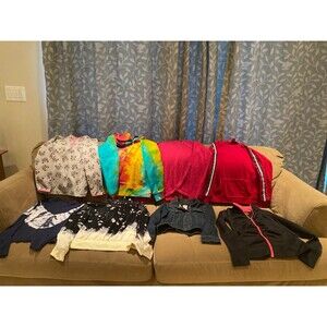Lot of 8 sweatshirts/ sweaters girls’ tops 10-12 years four NWOT Justice, OshKos
